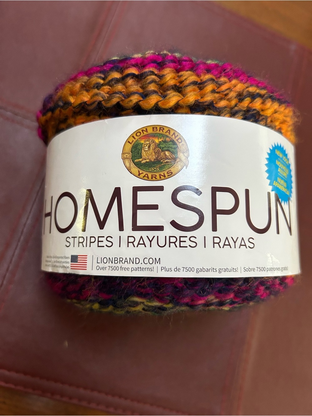 Lion Brand Homespun Multicolor Yarn - #700 Cinco De Mayo- 185 yds/6 oz- New!